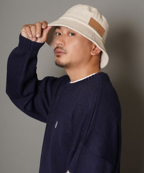 #Re:room(リルーム)の「コーデュロイロゴパッチバケットハット(ハット・メンズ・ブラック/オフホワイト/ピンク・FREE)」の4枚目の写真