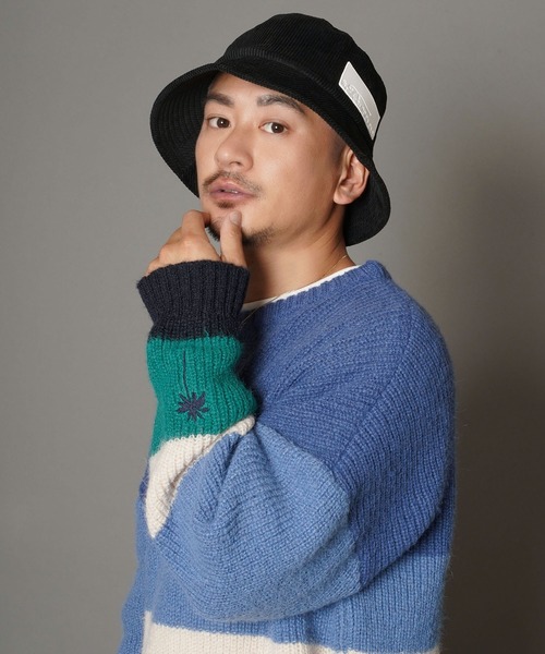 #Re:room(リルーム)の「コーデュロイロゴパッチバケットハット(ハット・メンズ・ブラック/オフホワイト/ピンク・FREE)」の9枚目の写真