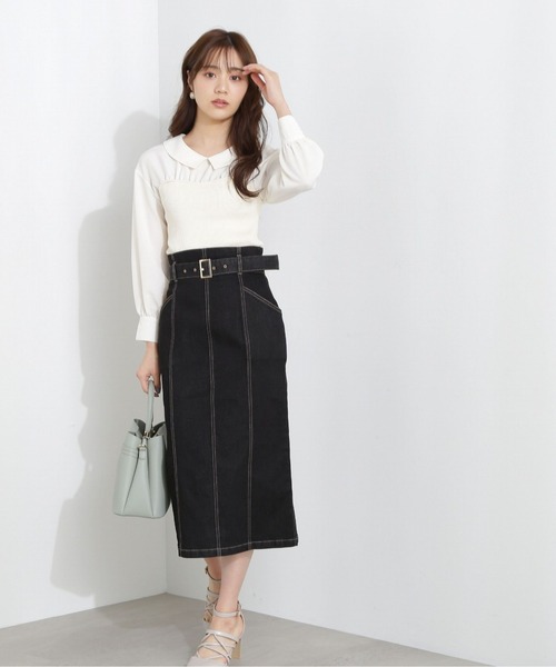 PROPORTION BODY DRESSING(プロポーションボディドレッシング)の「ベアドッキングブラウス / 1213110102(シャツ/ブラウス・レディース・ホワイト系その他/ブルー/ブラック・FREE)」の7枚目の写真