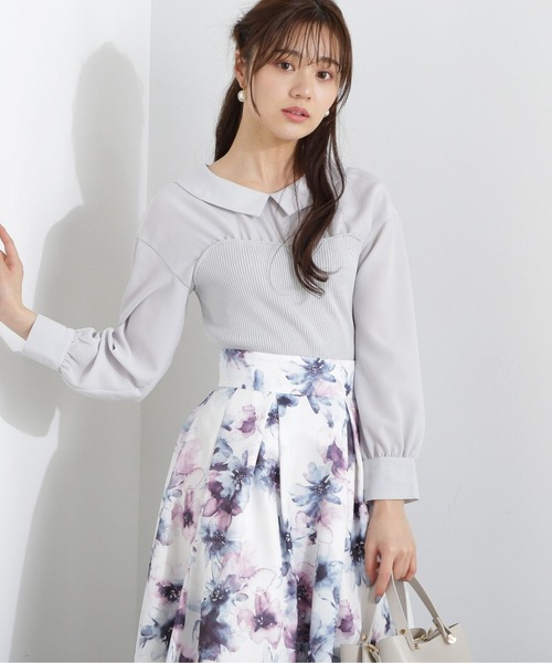 PROPORTION BODY DRESSING(プロポーションボディドレッシング)の「ベアドッキングブラウス / 1213110102(シャツ/ブラウス・レディース・ホワイト系その他/ブルー/ブラック・FREE)」の14枚目の写真