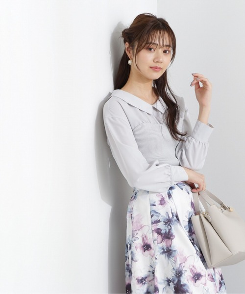 PROPORTION BODY DRESSING(プロポーションボディドレッシング)の「ベアドッキングブラウス / 1213110102(シャツ/ブラウス・レディース・ホワイト系その他/ブルー/ブラック・FREE)」の19枚目の写真