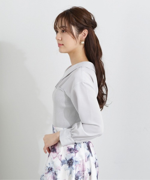 PROPORTION BODY DRESSING(プロポーションボディドレッシング)の「ベアドッキングブラウス / 1213110102(シャツ/ブラウス・レディース・ホワイト系その他/ブルー/ブラック・FREE)」の17枚目の写真