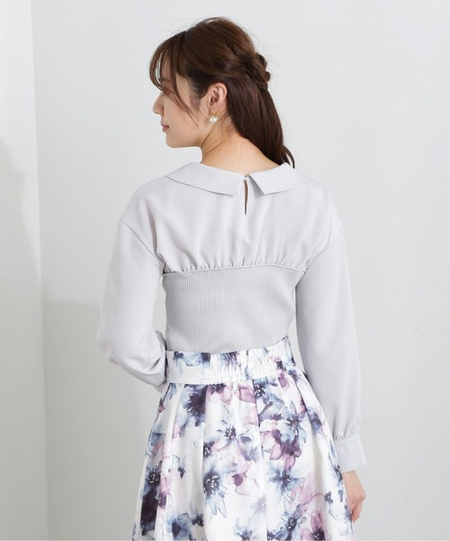 PROPORTION BODY DRESSING(プロポーションボディドレッシング)の「ベアドッキングブラウス / 1213110102(シャツ/ブラウス・レディース・ホワイト系その他/ブルー/ブラック・FREE)」の12枚目の写真