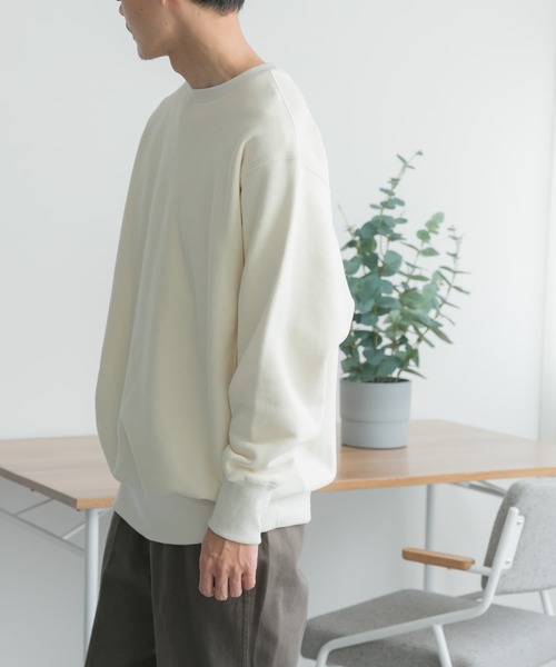 FORK&SPOON（フォークアンドスプーン）の「『ユニセックス』FORK&SPOON　クルーネックスウェット（スウェット・メンズ・グリーン系その他/グレー/アイボリー・4/5）」の5枚目の写真