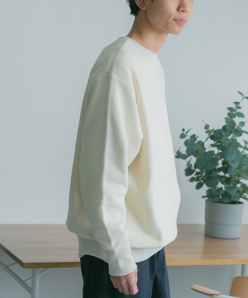 FORK&SPOON（フォークアンドスプーン）の「『ユニセックス』FORK&SPOON　クルーネックスウェット（スウェット・メンズ・グリーン系その他/グレー/アイボリー・4/5）」の9枚目の写真
