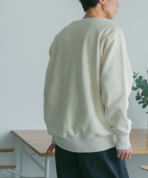 FORK&SPOON（フォークアンドスプーン）の「『ユニセックス』FORK&SPOON　クルーネックスウェット（スウェット・メンズ・グリーン系その他/グレー/アイボリー・4/5）」の10枚目の写真