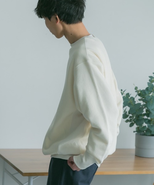 FORK&SPOON（フォークアンドスプーン）の「『ユニセックス』FORK&SPOON　クルーネックスウェット（スウェット・メンズ・グリーン系その他/グレー/アイボリー・4/5）」の11枚目の写真