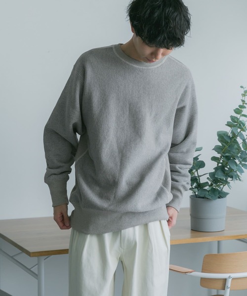 FORK&SPOON（フォークアンドスプーン）の「『ユニセックス』FORK&SPOON　クルーネックスウェット（スウェット・メンズ・グリーン系その他/グレー/アイボリー・4/5）」の16枚目の写真