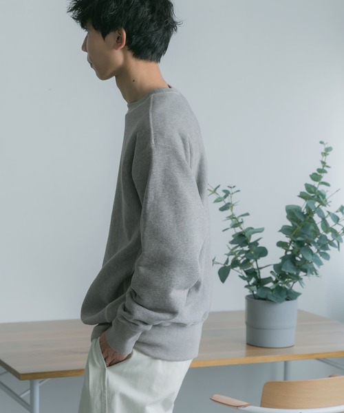 FORK&SPOON（フォークアンドスプーン）の「『ユニセックス』FORK&SPOON　クルーネックスウェット（スウェット・メンズ・グリーン系その他/グレー/アイボリー・4/5）」の19枚目の写真