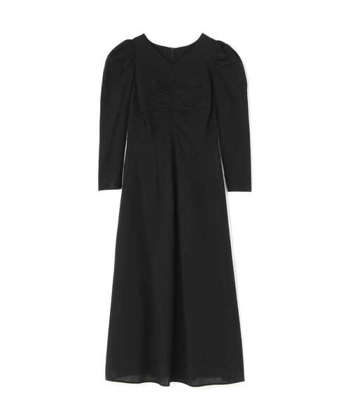 N.（N. Natural Beauty Basic）（エヌエヌナチュラルビューティーベーシック）の「【S Size Line】◆フロントシャーリングＡラインワンピース（ワンピース・レディース・ブラック/パープル・MEDIUM/SMALL）」の16枚目の写真