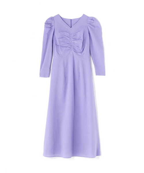 N.（N. Natural Beauty Basic）（エヌエヌナチュラルビューティーベーシック）の「【S Size Line】◆フロントシャーリングＡラインワンピース（ワンピース・レディース・ブラック/パープル・MEDIUM/SMALL）」の20枚目の写真