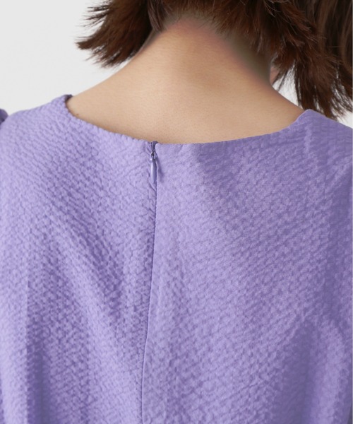 N.（N. Natural Beauty Basic）（エヌエヌナチュラルビューティーベーシック）の「【S Size Line】◆フロントシャーリングＡラインワンピース（ワンピース・レディース・ブラック/パープル・MEDIUM/SMALL）」の11枚目の写真