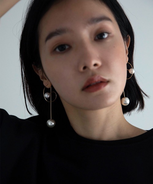 marjour（マージュール）の「WIRE PEARL PIERCE（ピアス（両耳用）・レディース・ゴールド・FREE）」の2枚目の写真