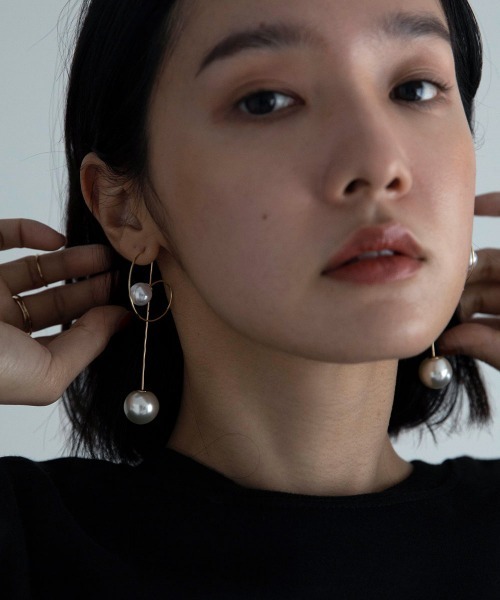 marjour（マージュール）の「WIRE PEARL PIERCE（ピアス（両耳用）・レディース・ゴールド・FREE）」の3枚目の写真