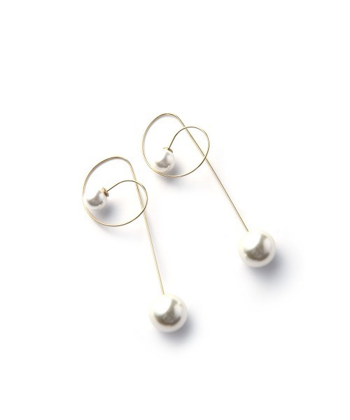 marjour（マージュール）の「WIRE PEARL PIERCE（ピアス（両耳用）・レディース・ゴールド・FREE）」の7枚目の写真