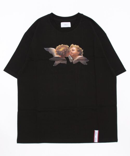 Chica（チカ）の「chica/チカ/エンジェルTシャツ（Tシャツ/カットソー・レディース・ホワイト/ブラック・1/2）」の2枚目の写真