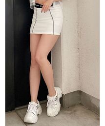ウエストGYDAラインバンテージスカートライクショートパンツ