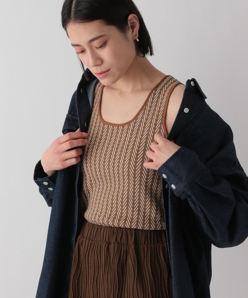 LOWRYS FARM（ローリーズファーム）の「キカガラアソートタンク　190498（Tシャツ/カットソー・レディース・ブラック/ホワイト/ブラウン/グリーン/グリーン系その他・FREE）」の5枚目の写真