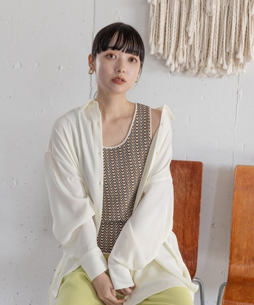 LOWRYS FARM（ローリーズファーム）の「キカガラアソートタンク　190498（Tシャツ/カットソー・レディース・ブラック/ホワイト/ブラウン/グリーン/グリーン系その他・FREE）」の12枚目の写真