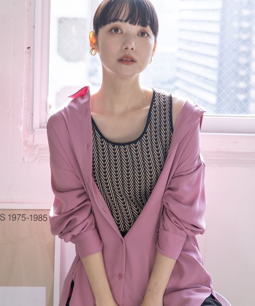 LOWRYS FARM（ローリーズファーム）の「キカガラアソートタンク　190498（Tシャツ/カットソー・レディース・ブラック/ホワイト/ブラウン/グリーン/グリーン系その他・FREE）」の14枚目の写真