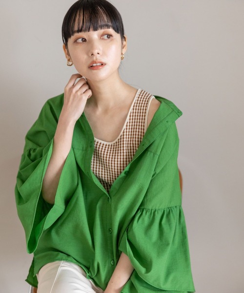 LOWRYS FARM（ローリーズファーム）の「キカガラアソートタンク　190498（Tシャツ/カットソー・レディース・ブラック/ホワイト/ブラウン/グリーン/グリーン系その他・FREE）」の16枚目の写真