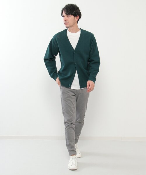ikka(イッカ)の「【2点セット】ワッフルニットカーデインナーセット(ニット/セーター・メンズ・ベージュ/グリーン/ブルー・S/M/L/XL)」の7枚目の写真
