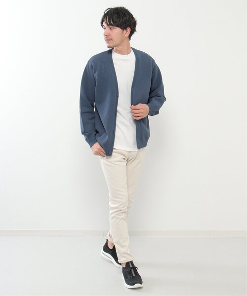 ikka(イッカ)の「【2点セット】ワッフルニットカーデインナーセット(ニット/セーター・メンズ・ベージュ/グリーン/ブルー・S/M/L/XL)」の9枚目の写真