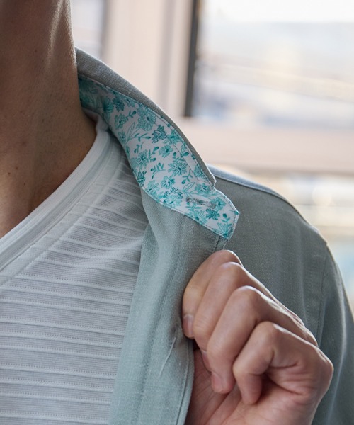 UNION STATION（ユニオンステーション）の「スラブポプリンカッタウェイカラーシャツ（シャツ/ブラウス・メンズ・ベージュ/パープル/グリーン/グレー・M/L/LL）」の14枚目の写真