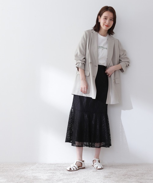 N.(N. Natural Beauty Basic)(エヌエヌナチュラルビューティーベーシック)の「【S Size Line】◆リスタビュールテーラードダブルジャケット(テーラードジャケット・レディース・ベージュ/ネイビー/杢グレー・SMALL/MEDIUM)」の7枚目の写真