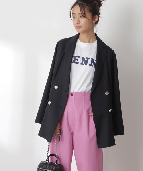 N.(N. Natural Beauty Basic)(エヌエヌナチュラルビューティーベーシック)の「【S Size Line】◆リスタビュールテーラードダブルジャケット(テーラードジャケット・レディース・ベージュ/ネイビー/杢グレー・SMALL/MEDIUM)」の16枚目の写真