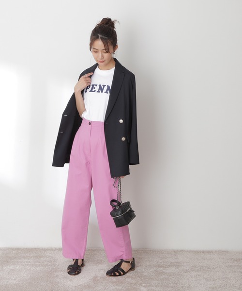 N.(N. Natural Beauty Basic)(エヌエヌナチュラルビューティーベーシック)の「【S Size Line】◆リスタビュールテーラードダブルジャケット(テーラードジャケット・レディース・ベージュ/ネイビー/杢グレー・SMALL/MEDIUM)」の17枚目の写真