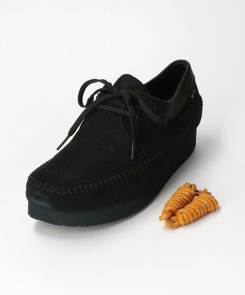 Clarks(クラークス)の「<CLARKS> WEAVER GTX/シューズ(モカシン/デッキシューズ・メンズ・ブラック/ベージュ・6/8/9/7/7h/8h/9h/6h)」の4枚目の写真
