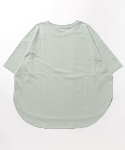 Grand PARK(グランドパーク)の「ロゴ入り ラウンドヘムTシャツ(Tシャツ/カットソー・レディース・レンガ/ライトグリーン/ホワイト/ダークグリーン・FREE)」の10枚目の写真