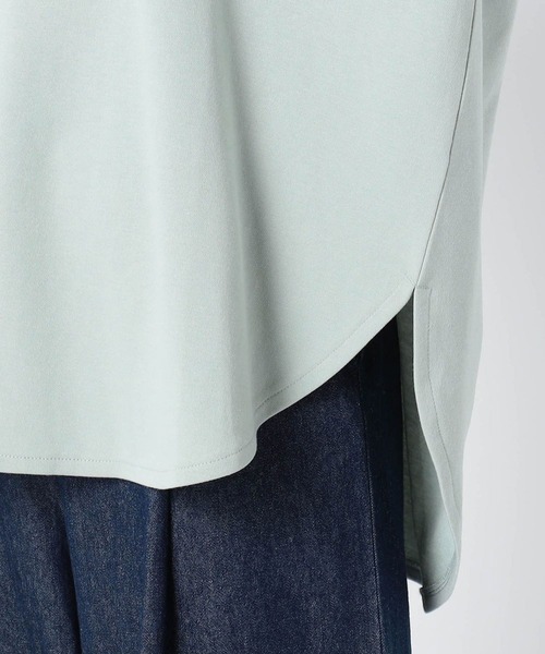 Grand PARK(グランドパーク)の「ロゴ入り ラウンドヘムTシャツ(Tシャツ/カットソー・レディース・レンガ/ライトグリーン/ホワイト/ダークグリーン・FREE)」の19枚目の写真