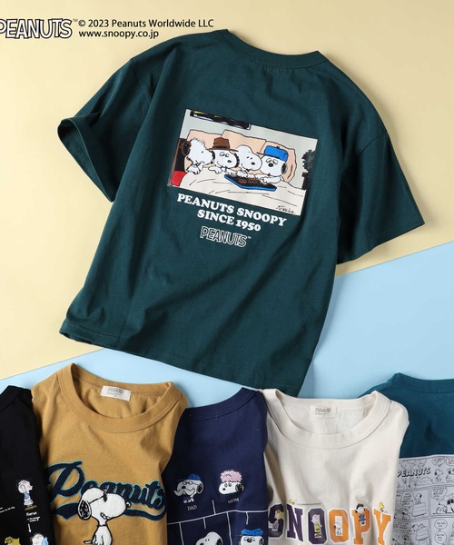 Right-on(ライトオン)の「【キャラクター】スヌーピーTシャツ(Tシャツ/カットソー・キッズ・ホワイト/ブルー/イエロー/サックスブルー/ブラック/グリーン・130/120/140/105/150)」の3枚目の写真