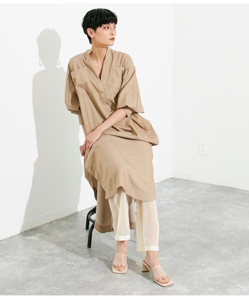 メッシュシアーワイドレギンス