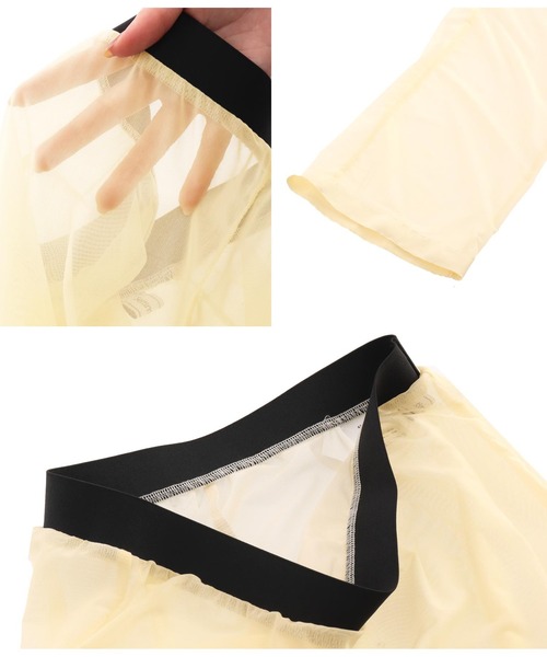 メッシュシアーワイドレギンス