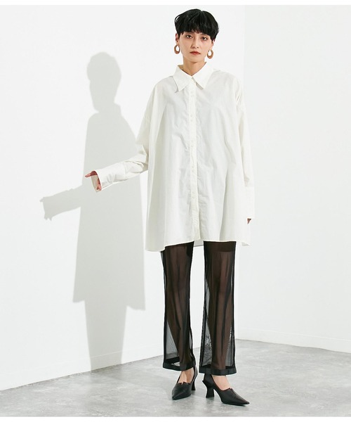 メッシュシアーワイドレギンス