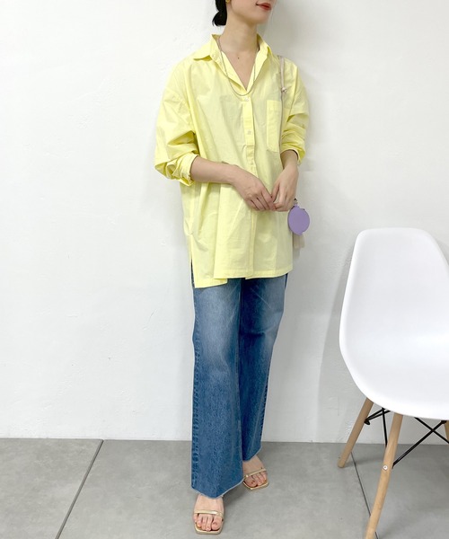 SHENERY（シーナリー）の「カットオフストレートデニムパンツ（デニムパンツ・レディース・ブルー・36/38）」の15枚目の写真