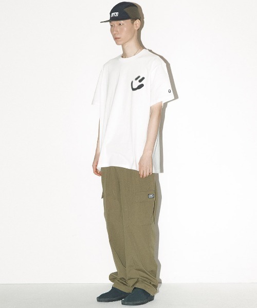 ISTKUNST（イストクンスト）の「A'GEM/9 × .kom『ISTKUNST/イストクンスト』BLUR SMILEY BALL TEE/スマイルボール 半袖　カットソー（Tシャツ/カットソー・メンズ・ブラック/ホワイト・M/L）」の5枚目の写真