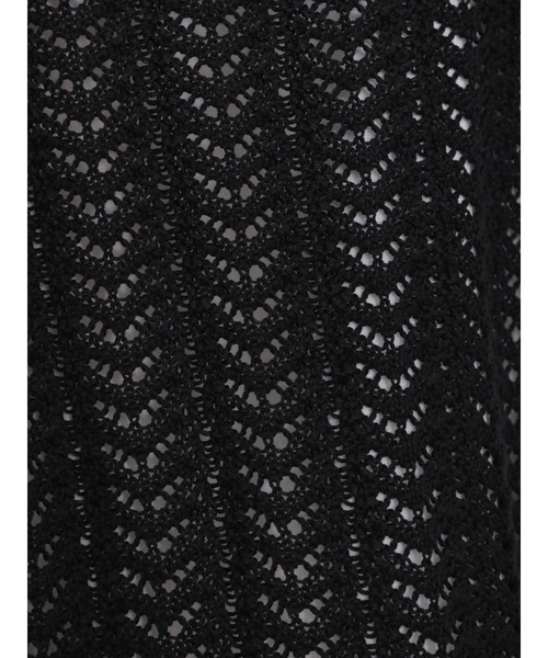 Samansa Mos2(サマンサ モスモス)の「透かし柄リボンカーディガン(カーディガン/ボレロ・レディース・ブラック/ベージュ/キナリ・フリ-)」の10枚目の写真