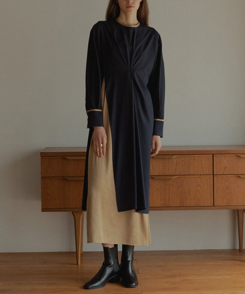 MANOF（マノフ）の「DEEP SLIT LAYERED ONE PIECE（ワンピース）」 - WEAR