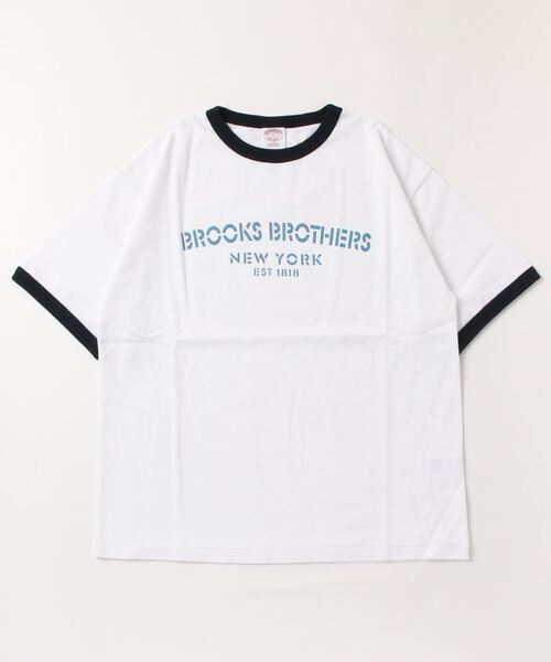 BROOKS BROTHERS（ブルックスブラザーズ）の「◆オンラインショップ限定◆コットン ロゴプリント リンガーＴシャツ（Tシャツ/カットソー・メンズ・グリーン/ピンク/ブルー・LARGE/MEDIUM/SMALL/X-LARGE）」の15枚目の写真