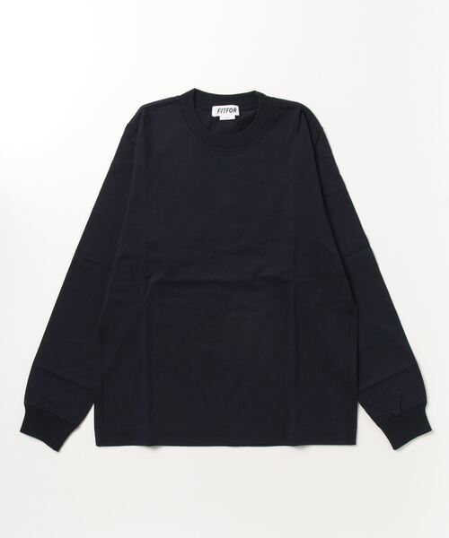 fitfor（フィットフォー）の「FIT FOR/フィットフォー/204 BASIC LONG SLEEVE TEE（Tシャツ/カットソー・メンズ・ホワイト/ブラック/ネイビー/モスグリーン・S/M/XL/L/XS）」の4枚目の写真