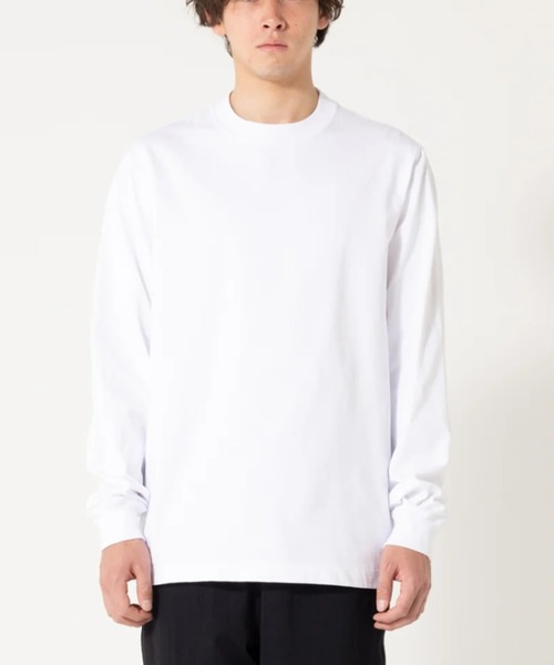 fitfor（フィットフォー）の「FIT FOR/フィットフォー/204 BASIC LONG SLEEVE TEE（Tシャツ/カットソー・メンズ・ホワイト/ブラック/ネイビー/モスグリーン・S/M/XL/L/XS）」の6枚目の写真