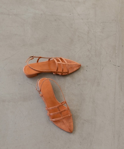 A de Vivre(アドゥヴィーヴル)の「サステナブル ブロックスリングサンダル(サンダル・レディース・ブラック/オレンジ/グリーン・M/L/S/LL)」の1枚目の写真