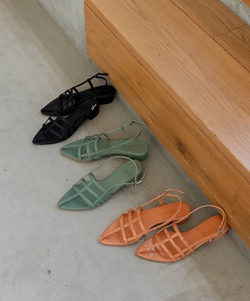 A de Vivre(アドゥヴィーヴル)の「サステナブル ブロックスリングサンダル(サンダル・レディース・ブラック/オレンジ/グリーン・M/L/S/LL)」の14枚目の写真