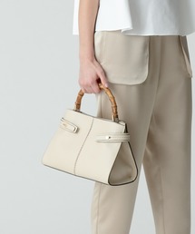 allureville | 【LORISTELLA per allureville】バンブーハンドルフロントステッチバッグ(ショルダーバッグ)