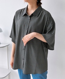AS KNOW AS plus（アズノゥアズプラス）の「♪着回して半袖ビッグシャツ（シャツ/ブラウス）」
