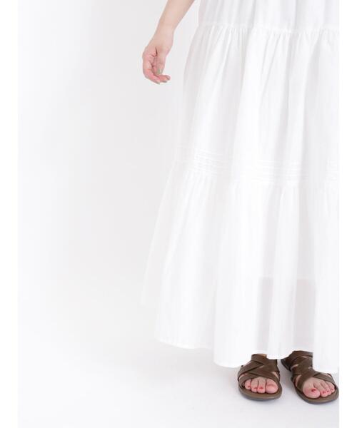 Samansa Mos2（サマンサ モスモス）の「ティアードスカート（スカート・レディース・ブラック/オフホワイト/サックスブルー・F）」の6枚目の写真